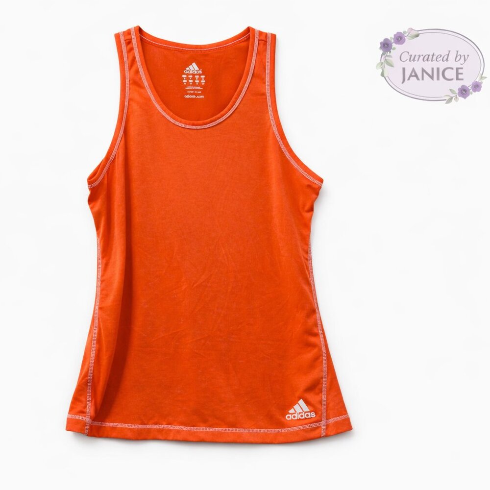 Adidas | Bright Orange Racerback Tank | Size S